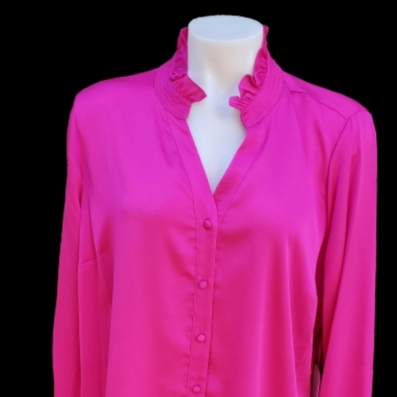 Vince Camuto long sleeve blouse‎ 1X NWT - Picture 6 of 12